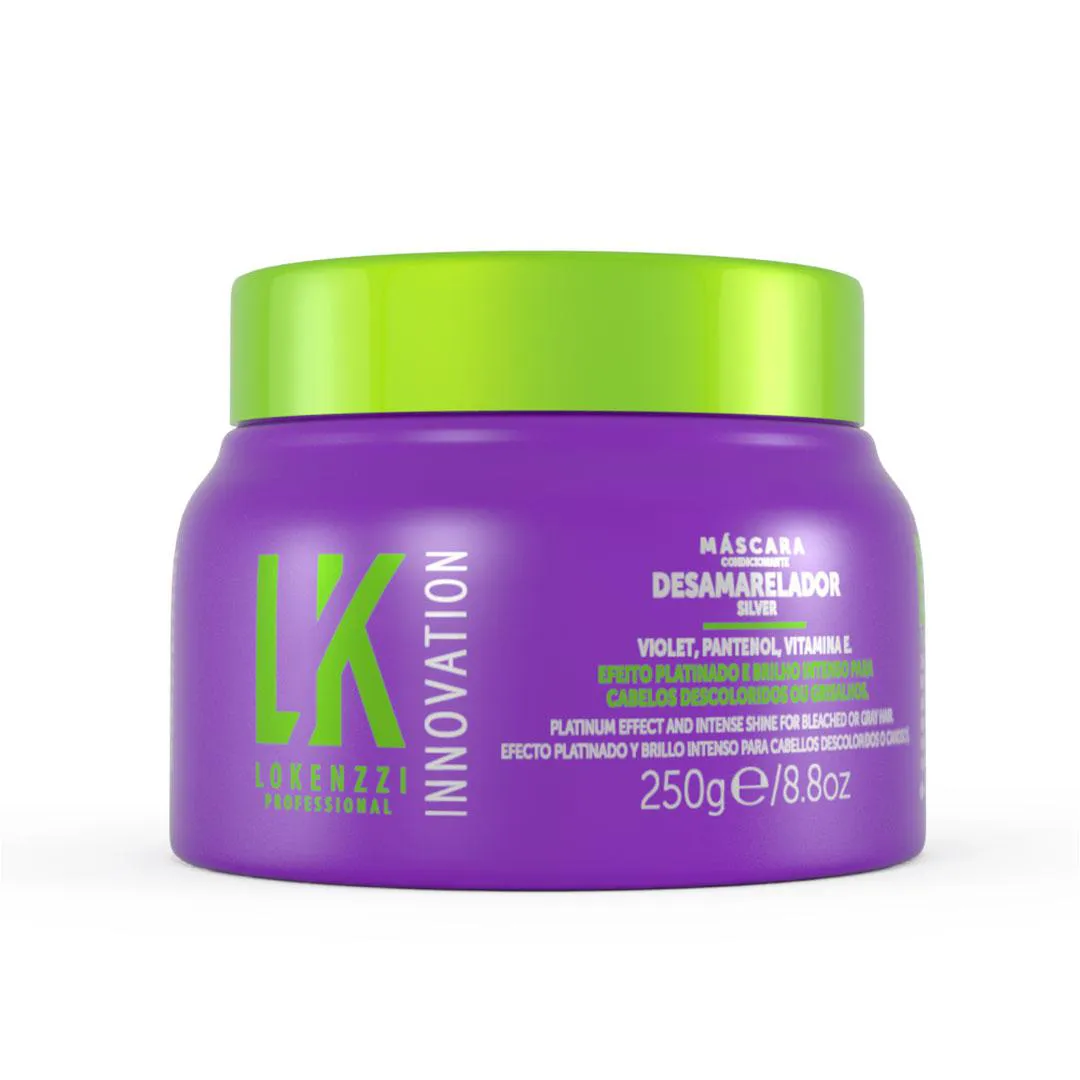 MASCARA MATIZADORA DESAMARELADORA LOKENZZI HIDRATAçãO 250G