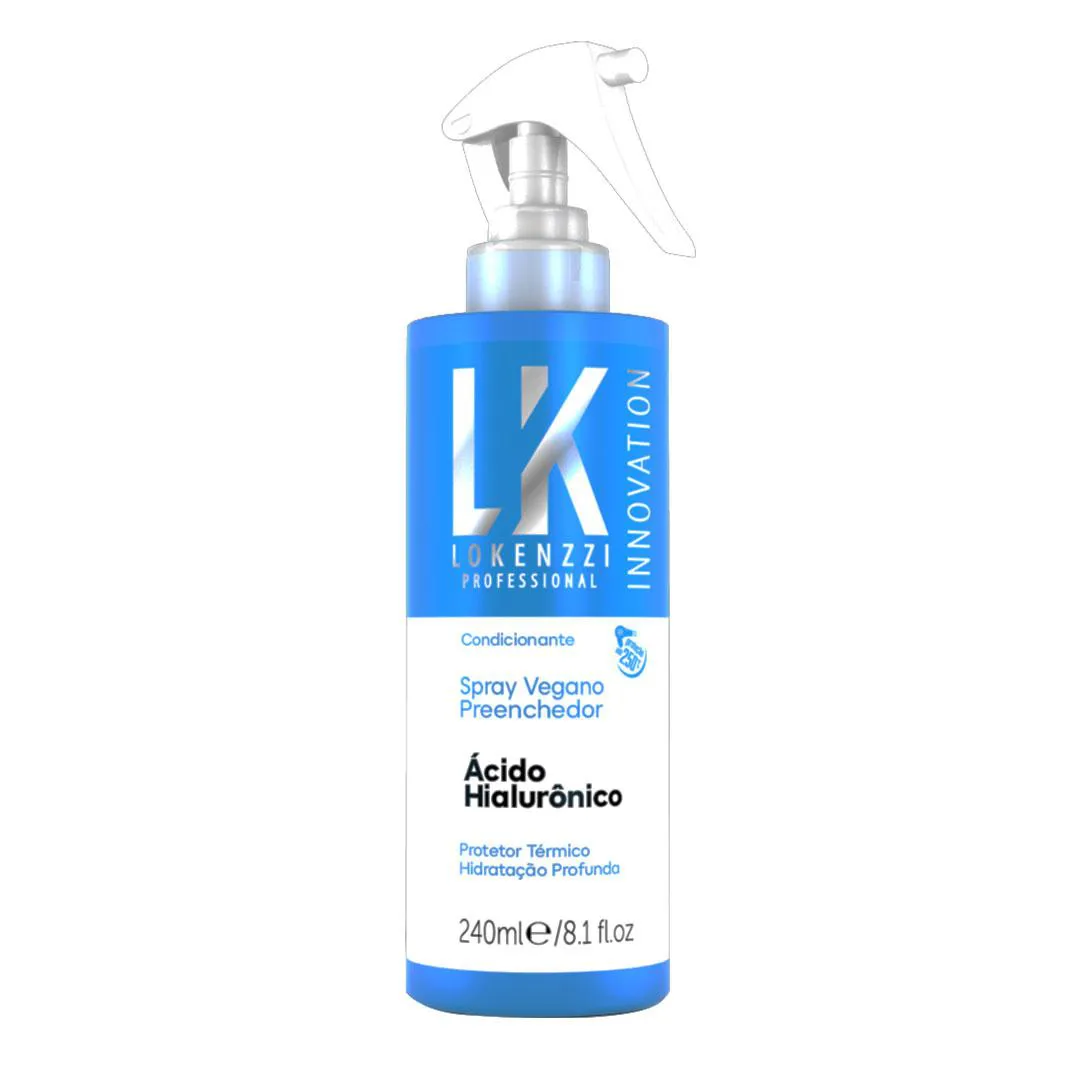 SPRAY CONDICIONANTE VEGANO LOKENZZI ÁCIDO HIALURôNICO 240ML