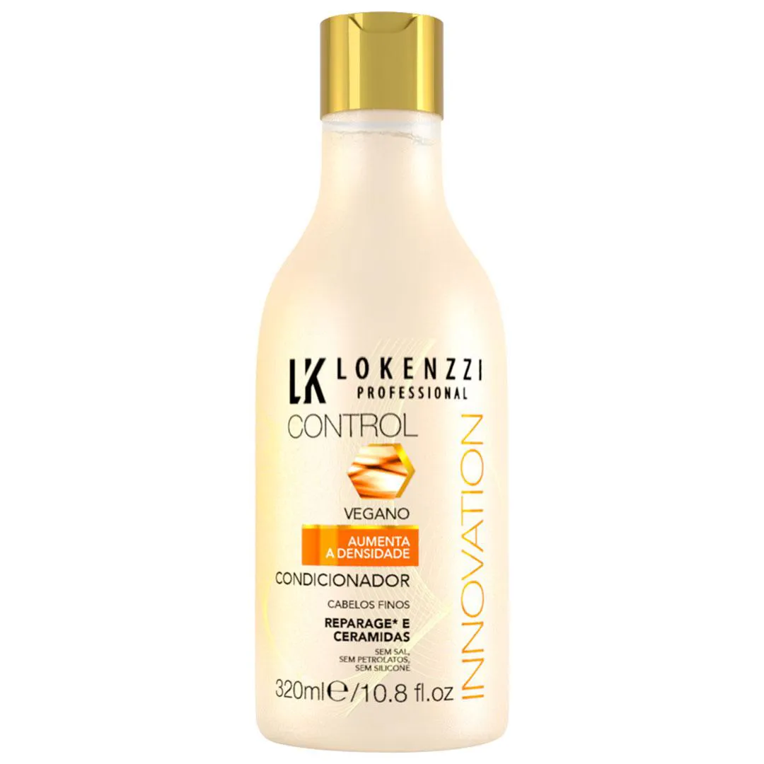 Condicionador Vegano Lokenzzi Densidade Cabelos Finos 320ml