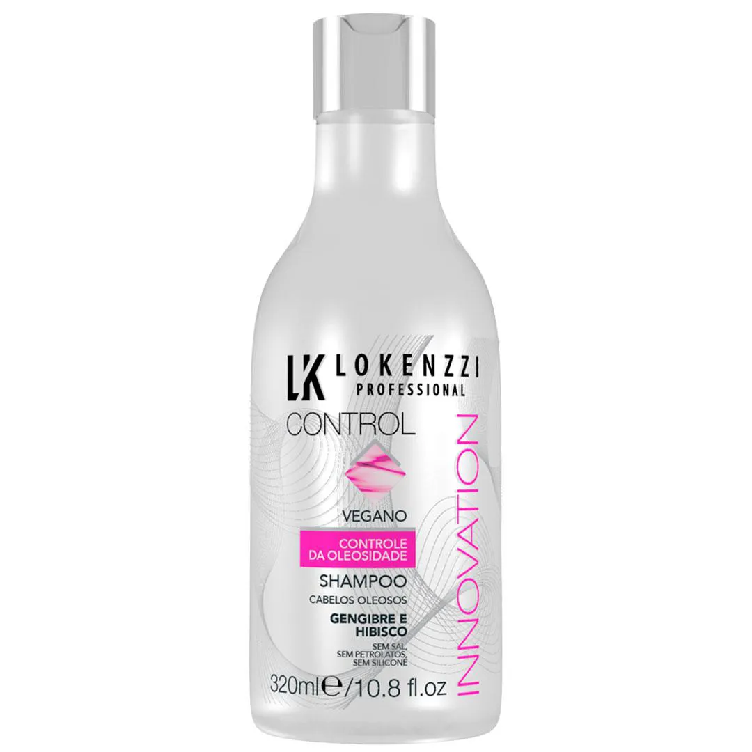 SHAMPOO GENGIBRE VEGANO CABELOS OLEOSOS LOKENZZI 320ML