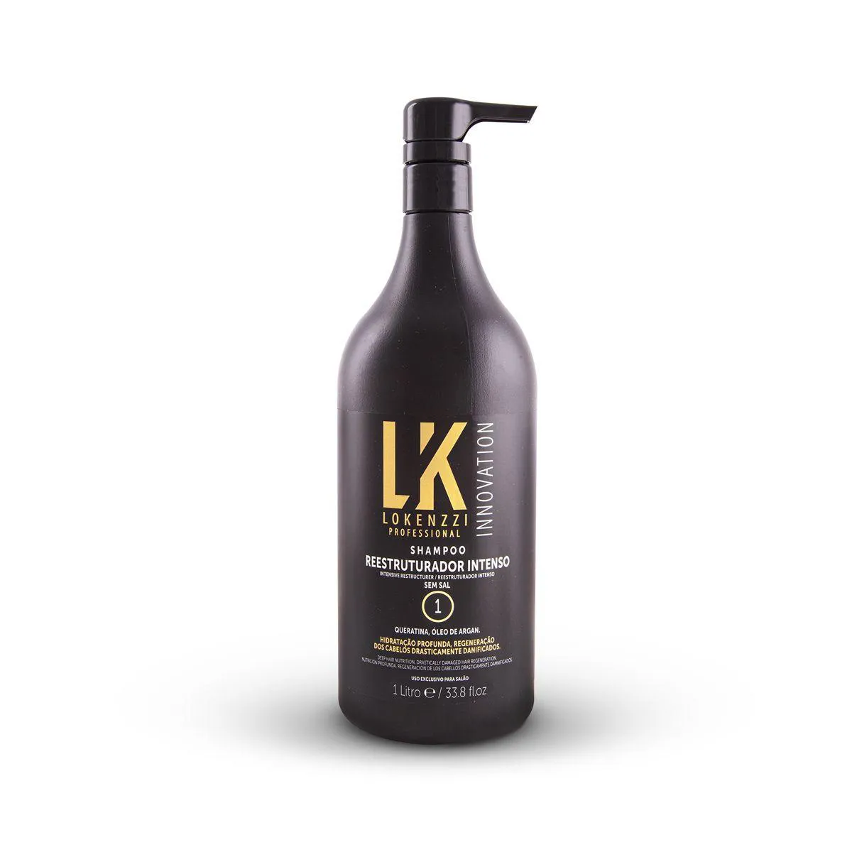 Shampoo Lokenzzi Reestruturador Intenso 1L