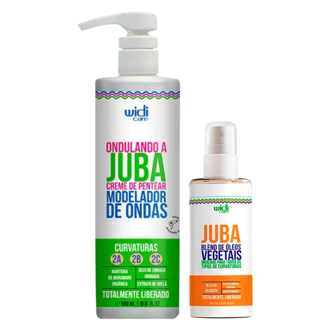 KIT WIDI CARE JUBA CREME PENTEAR ONDULANDO + BLEND DE ÓLEOS