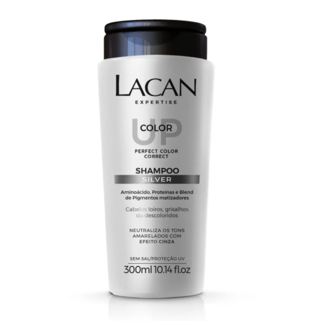 SHAMPOO SILVER COLOR UP LACAN 300ML SEM SAL LOIROS GRISALHOS