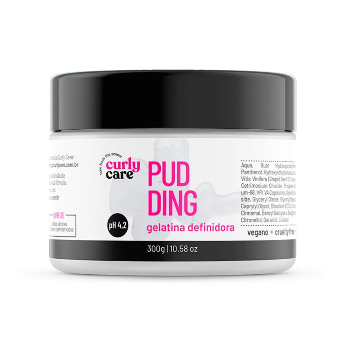 GELATINA MODELADORA DEFINIDORA CACHO PUDDING CURLY CARE 300G