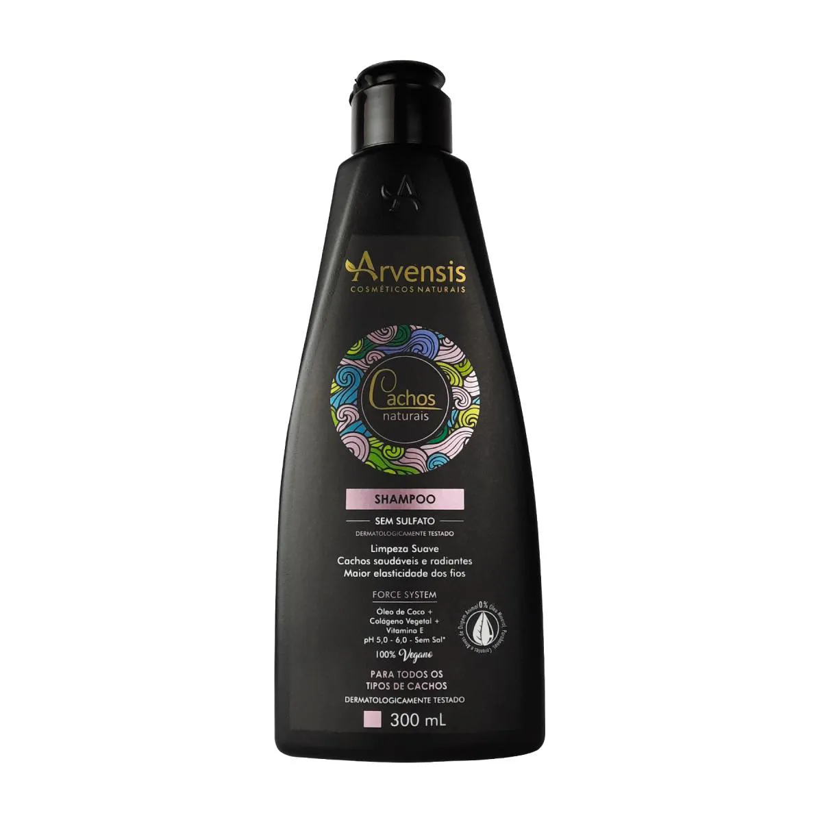 SHAMPOO ARVENSIS CACHOS NATURAIS VEGANO SEM SULFATO 300ML