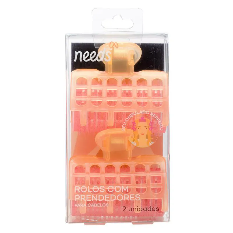 Bobes para Cabelo com Prendedores Needs 2 Unidades
