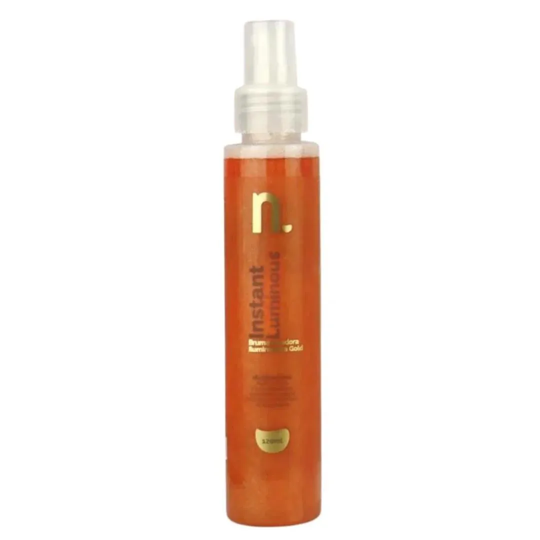 BRUMA FIXADORA INSTANT LUMINOUS - NINA MAKEUP Gold