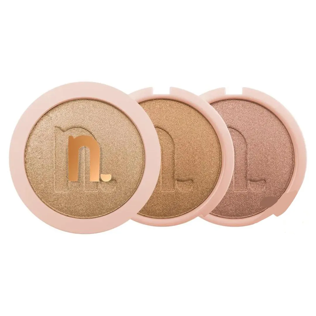 ILUMINADOR COMPACTO INSTANT GLOW - NINA MAKEUP Gold