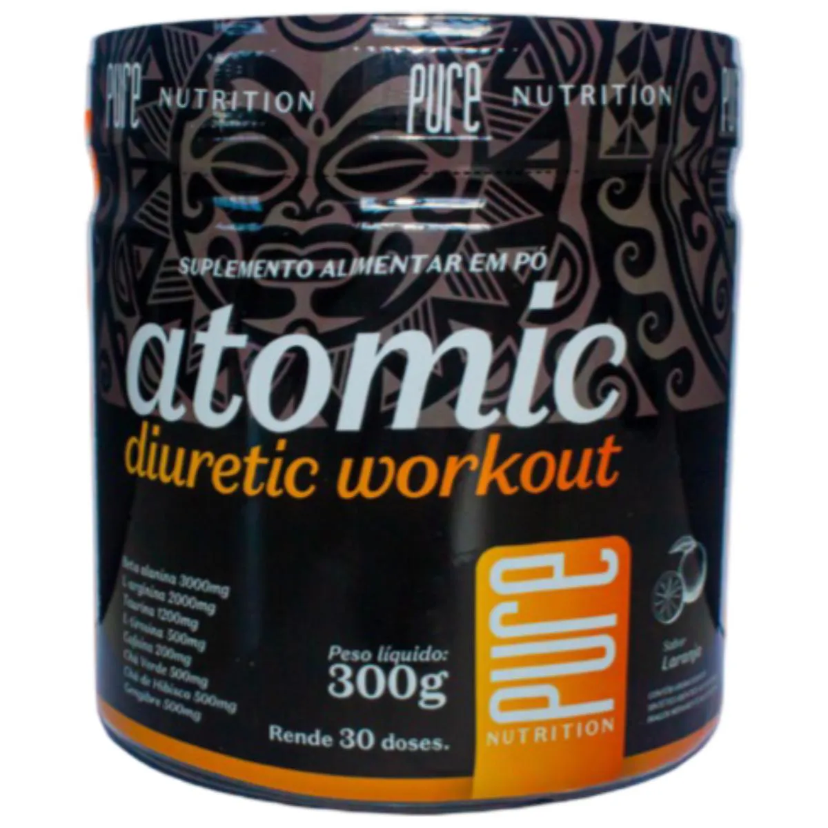 ATOMIC DIURETIC WORKOUT 300G LARANJA - PURE NUTRITION - BR