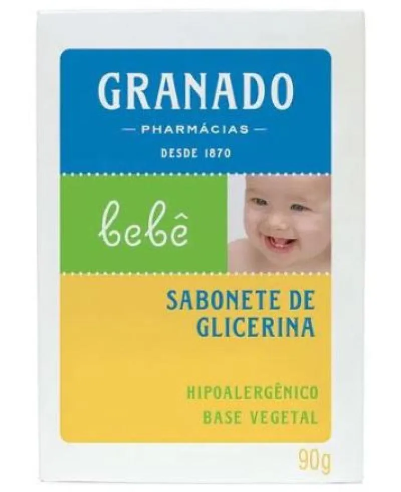 SABONETE EM BARRA BEBê GLICERINA TRADICIONAL GRANADO -  90G