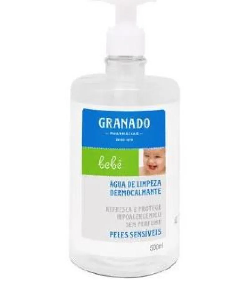 ÁGUA DE LIMPEZA DERMOCALMANTE BEBê GRANADO - 500ML