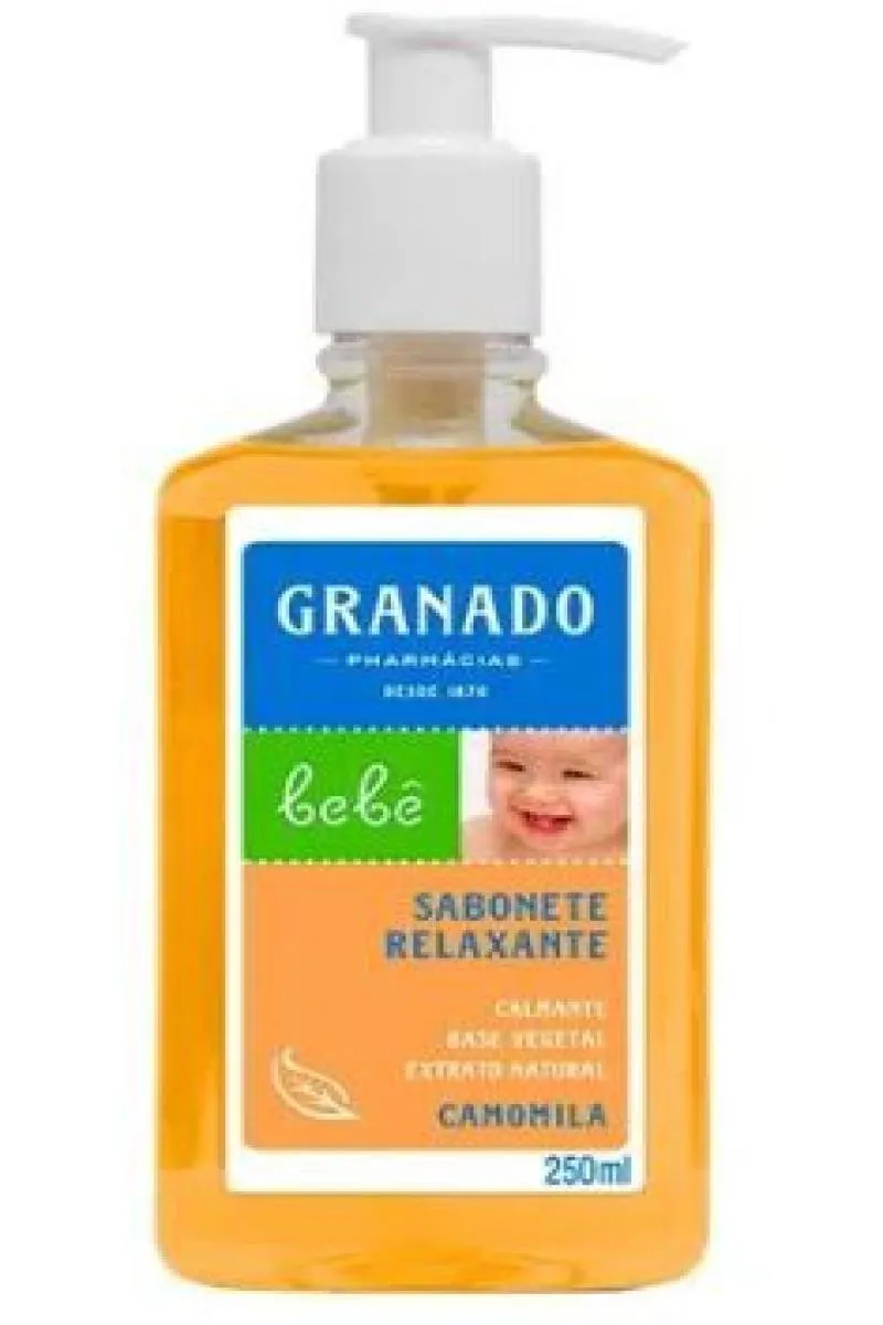 SABONETE LíQUIDO BEBê GLICERINA CAMOMILA GRANADO 250ML