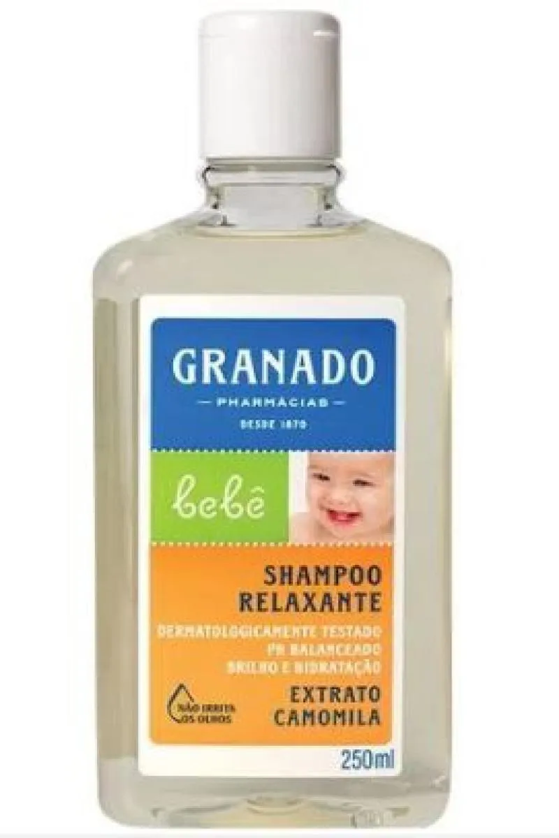 Shampoo Vegano Camomila Granado Bebê Relaxante 250ml