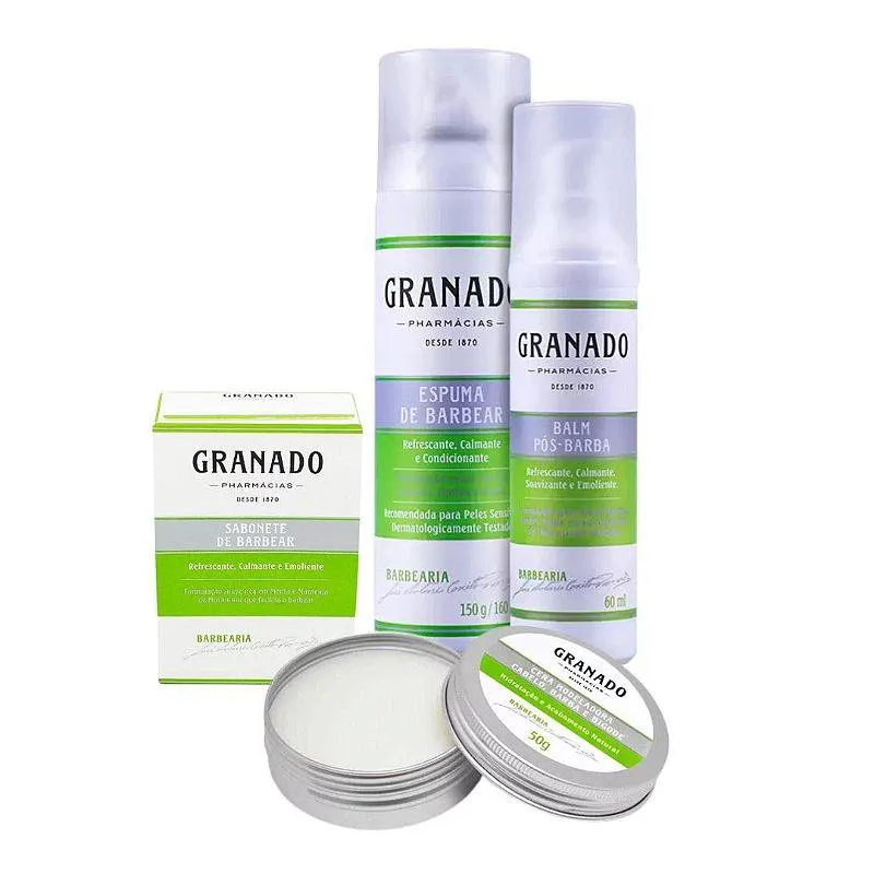 KIT BARBA GRANADO - 4 ITENS