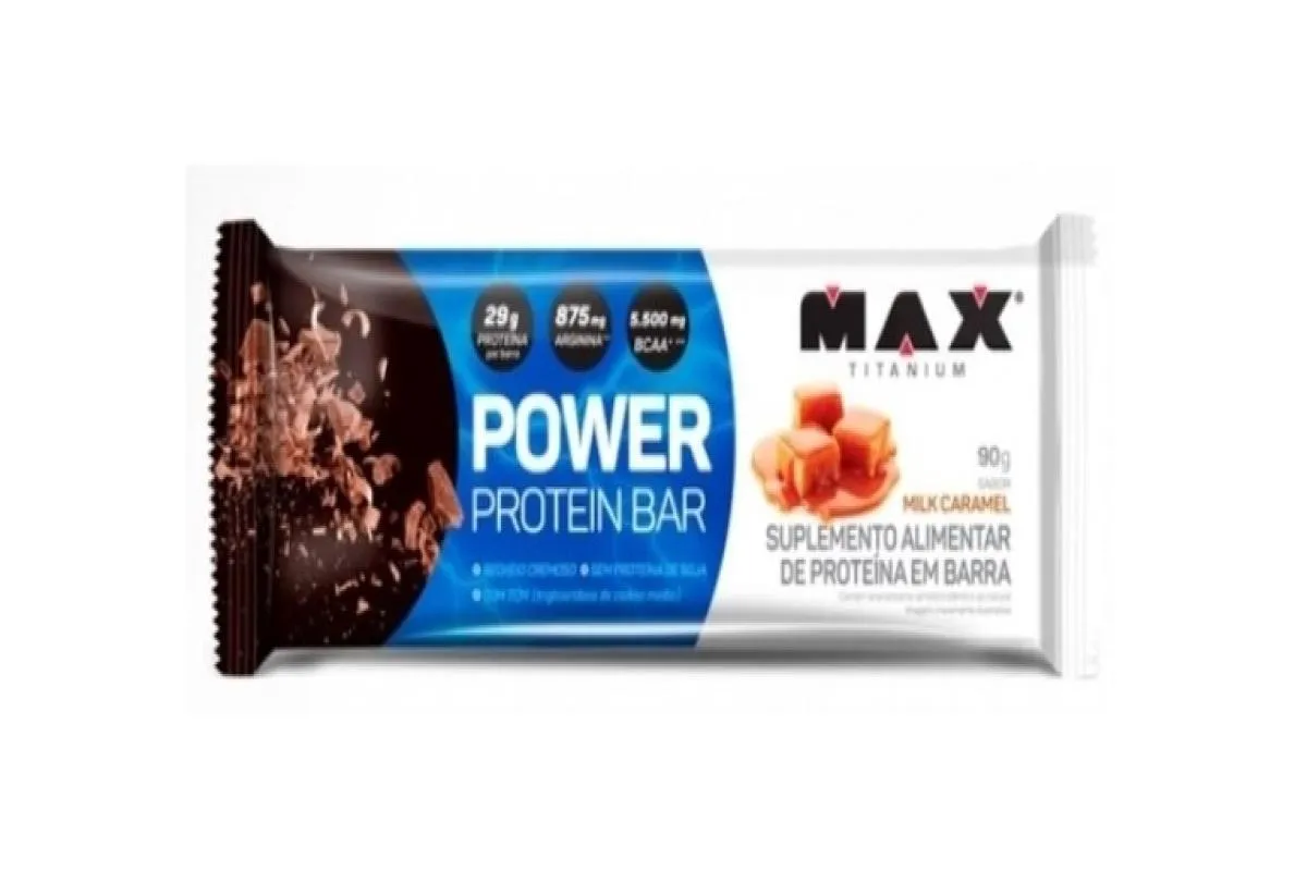 POWER PROTEIN BAR (90G) - SABOR: MILK CARAMEL