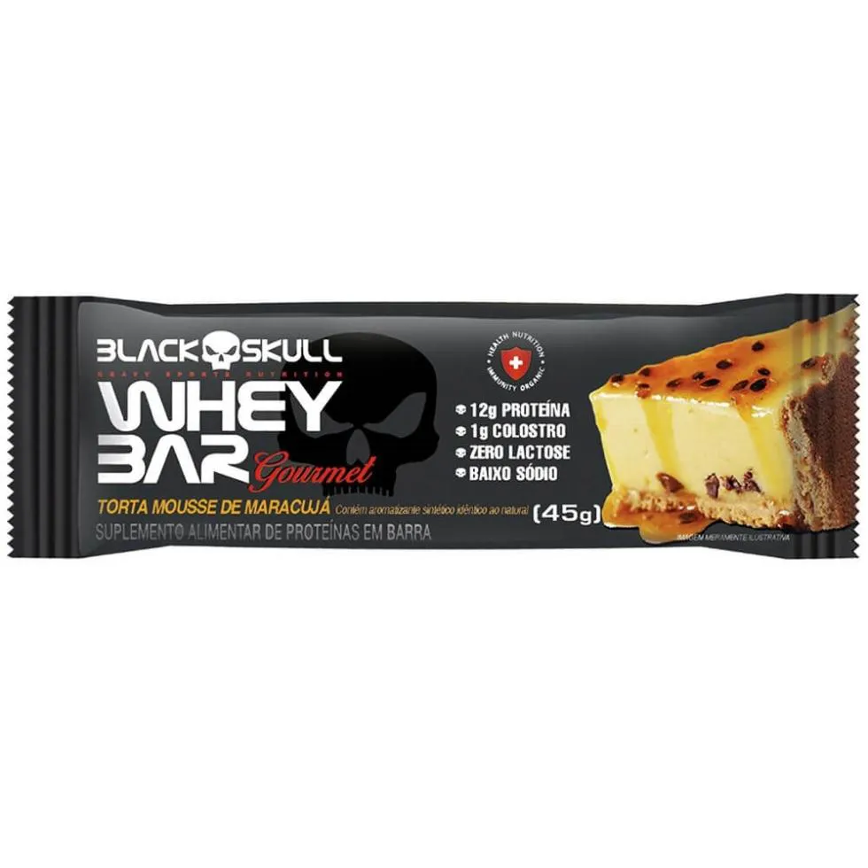 WHEY BAR GOURMET (45G) - SABOR: TORTA MOUSSE DE MARACUJá