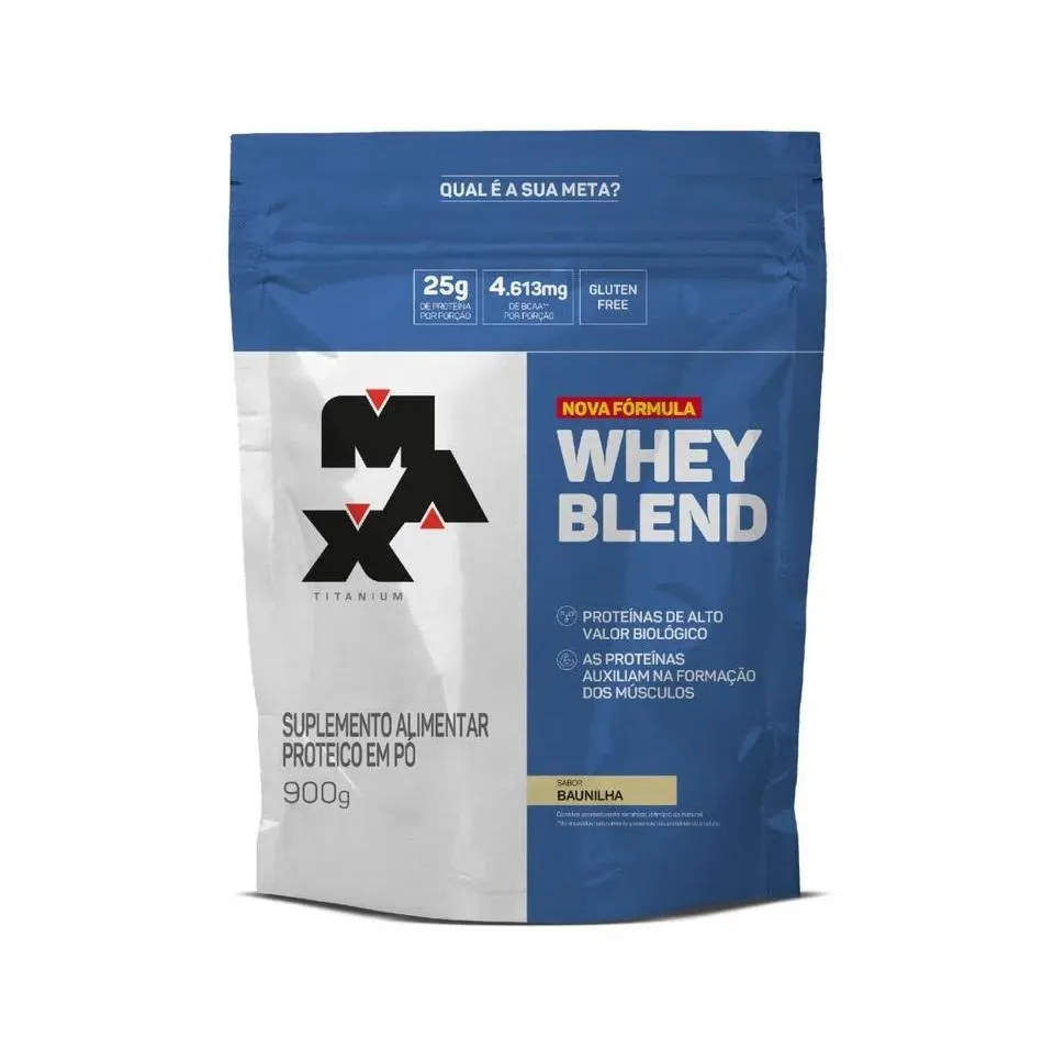 WHEY BLEND REFIL (900G) - SABOR: BAUNILHA