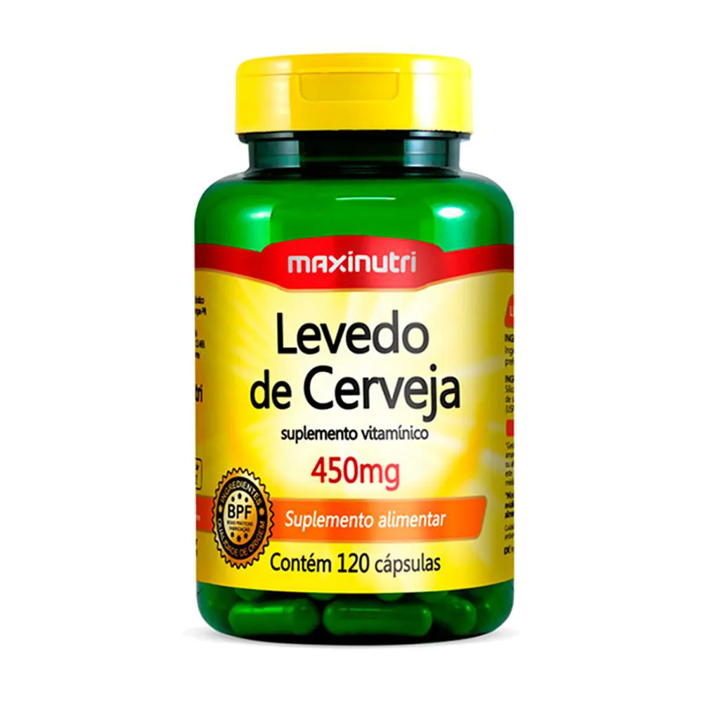 LEVEDO DE CERVEJA 450MG 120 CAPSULAS MAXINUTRI