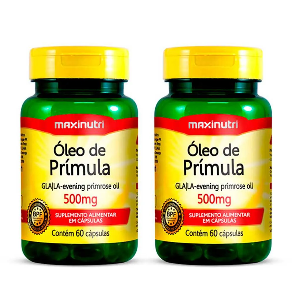 KIT 2 ÓLEO DE PRíMULA 60 CAPSULAS 500MG MAXINUTRI