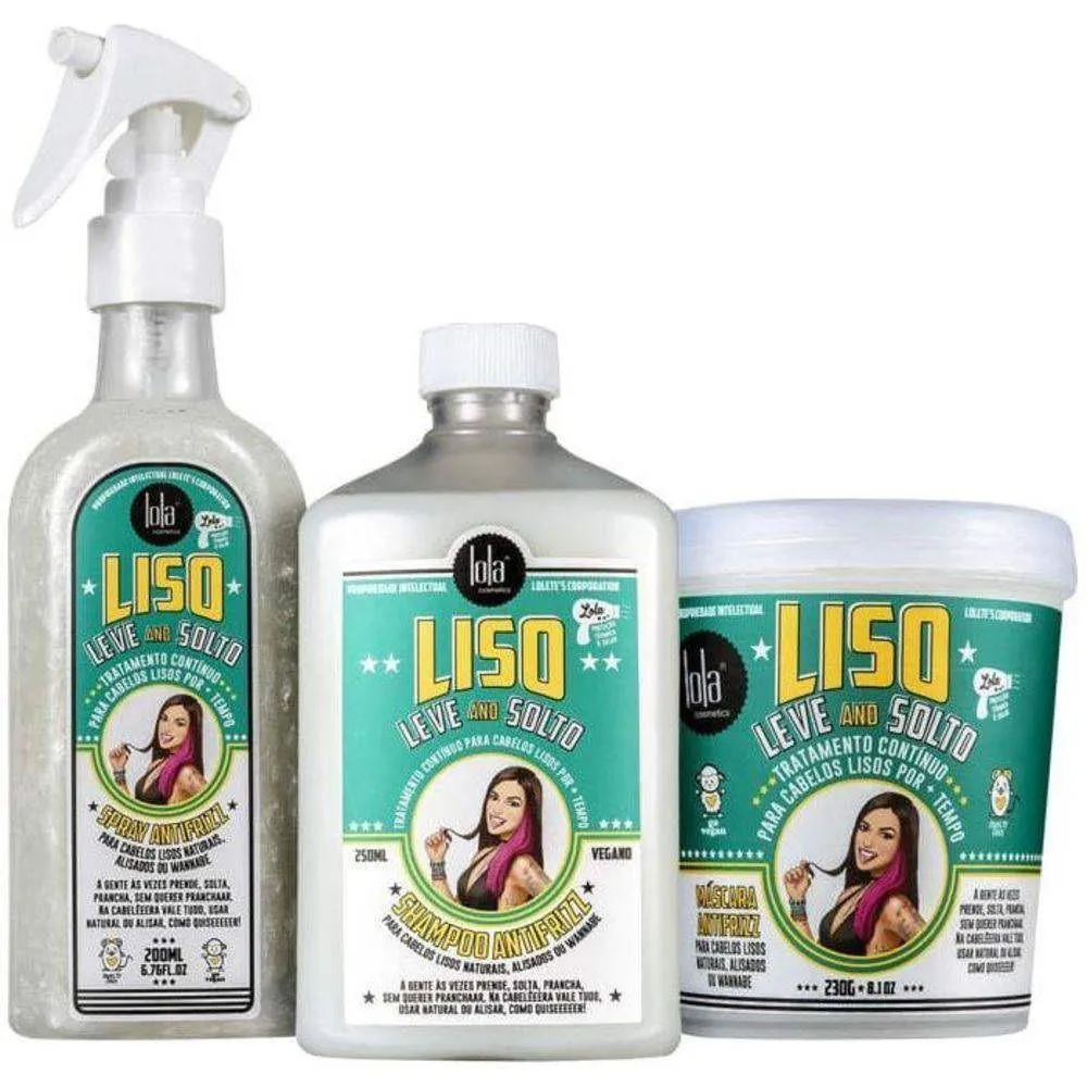 KIT LOLA LISO LEVE AND SOLTO 3 ITENS