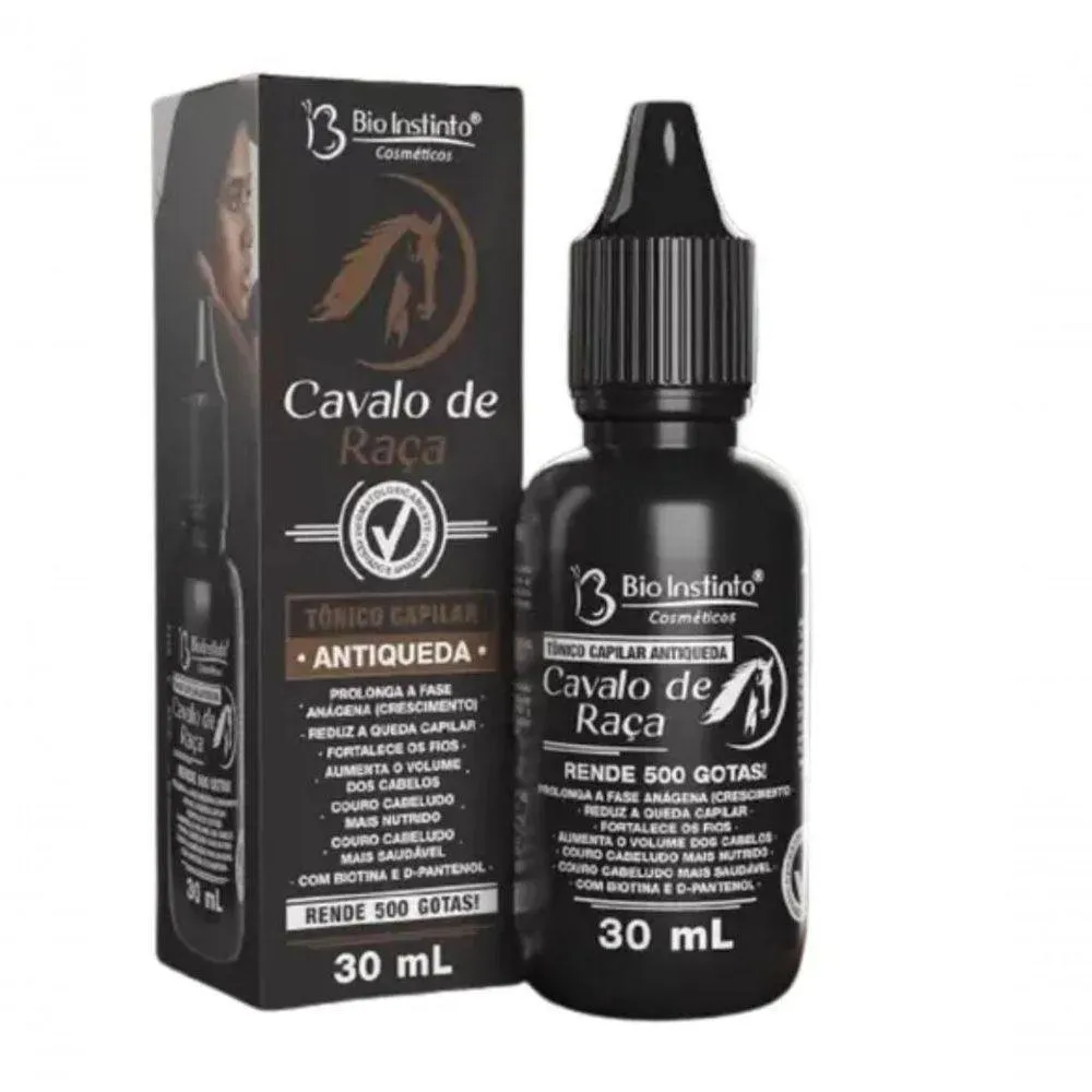 TONICO CAPILAR CAVALO DE RAçA ANTI QUEDA 30ML BIO INSTINTO