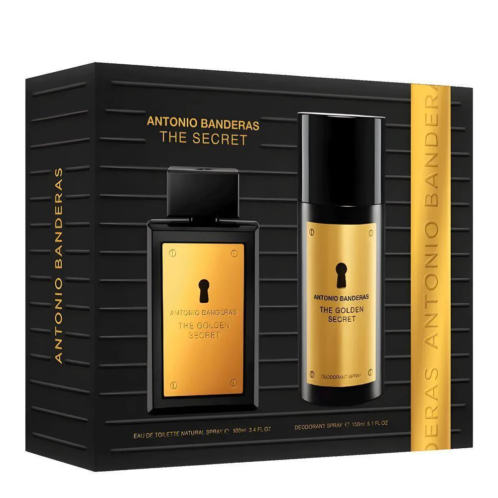 Banderas Kit Golden Secret Masculino Eau De Toilette 100Ml + Desodorante 150Ml