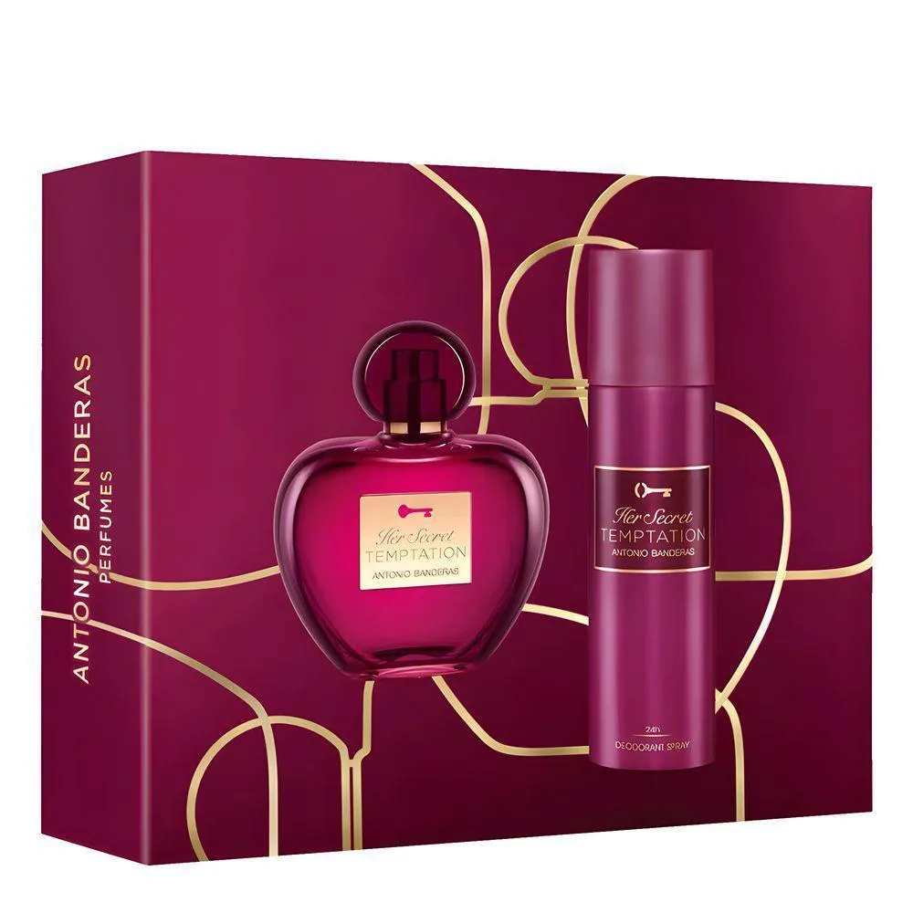 Banderas Kit Her Secret Temptation Feminino Eau De Toilette 80Ml + Desodorante 150Ml