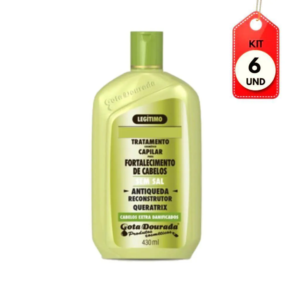 KIT C/06 GOTA DOURADA ANTIQUEDA CONDICIONADOR 430ML
