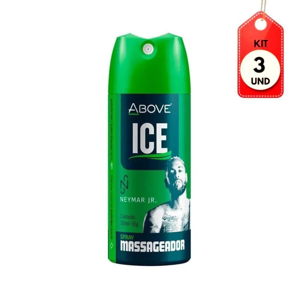 KIT C-03 ABOVE ICE NEYMAR JR MASSAGEADOR MOUSSE EFERVESCENTE SPRAY 100ML