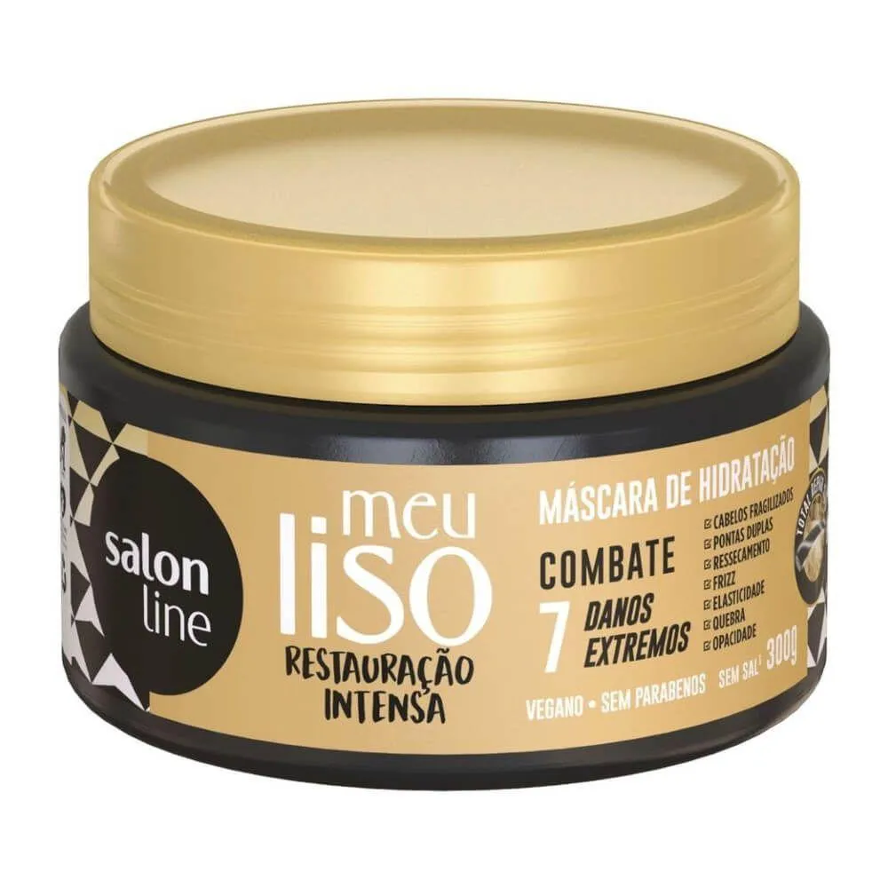 SALON LINE MEU LISO MáSCARA RESTAURAçãO INTENSA 300G