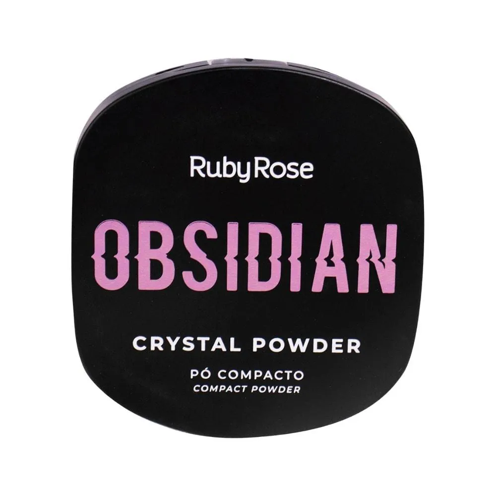 Pó COMPACTO CRYSTAL POWDER OBSIDIAN RUBY ROSE PC04