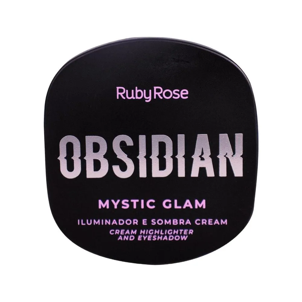 ILUMINADOR E SOMBRA CREAM MYSTIC GLAM OBSIDIAN RUBY ROSE AMETHYST