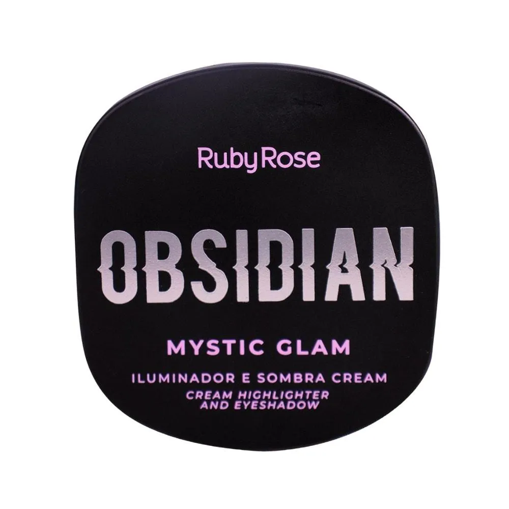 ILUMINADOR E SOMBRA CREAM MYSTIC GLAM OBSIDIAN RUBY ROSE EMMERALD