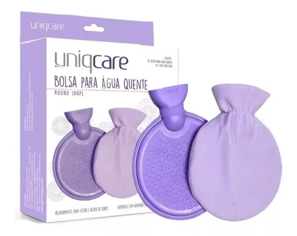 UNIQCARE - BOLSA P/ áGUA QUENTE ROUND SHAPE 800ML