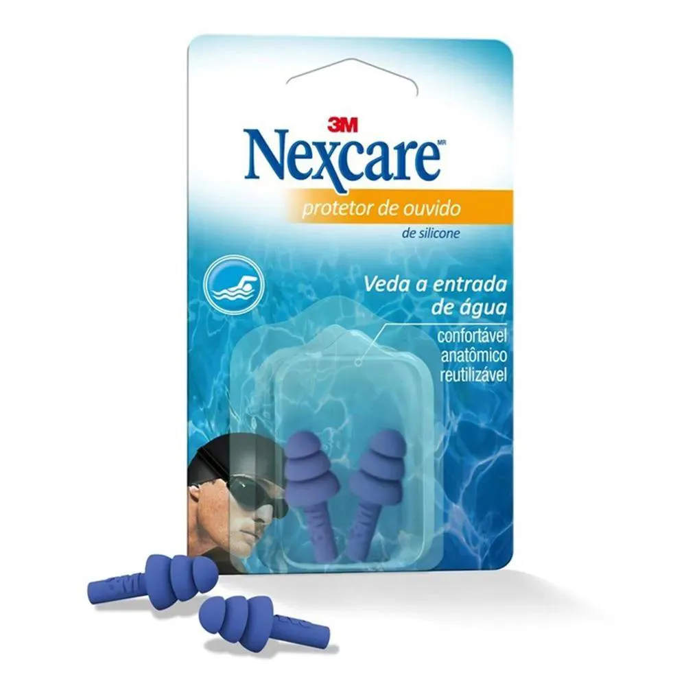 PROTETOR AUDITIVO REUTILIZáVEL SILICONE PAR 3M (NEXCARE)