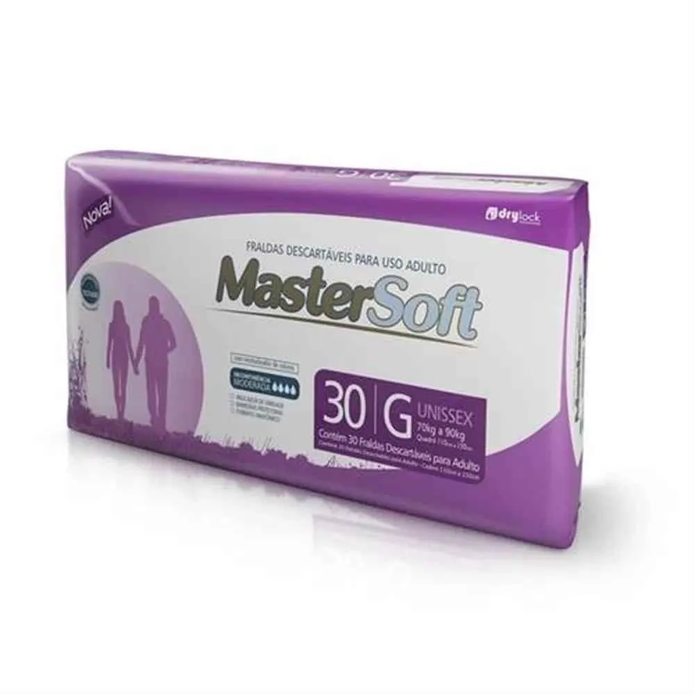 MASTERSOFT - FRALDA DESCARTáVEL ADULTO G C/ 30UN