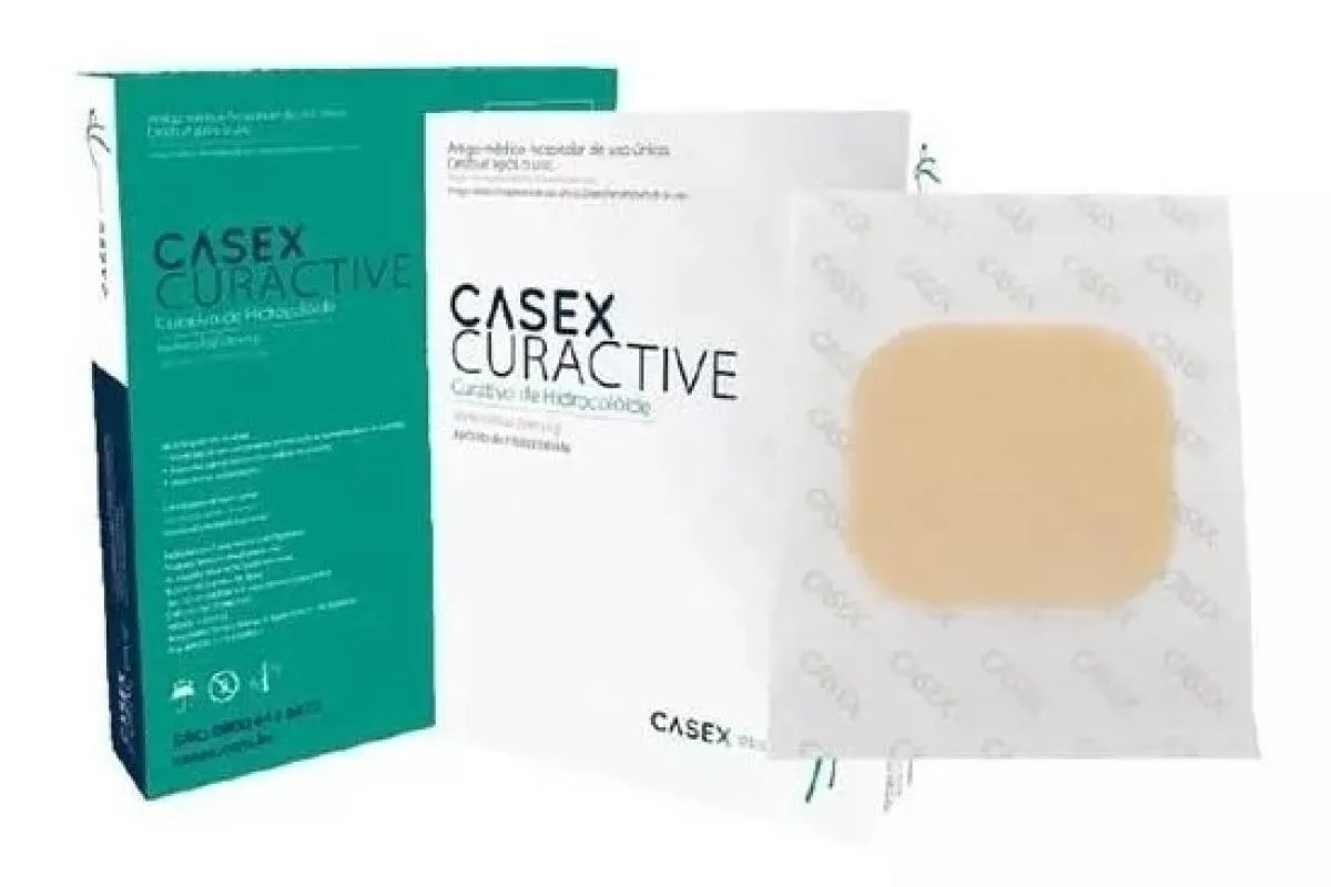 CASEX CURACTIVE HIDROCOLOIDE EXTRA FINO 10CM X 10CM 1UN