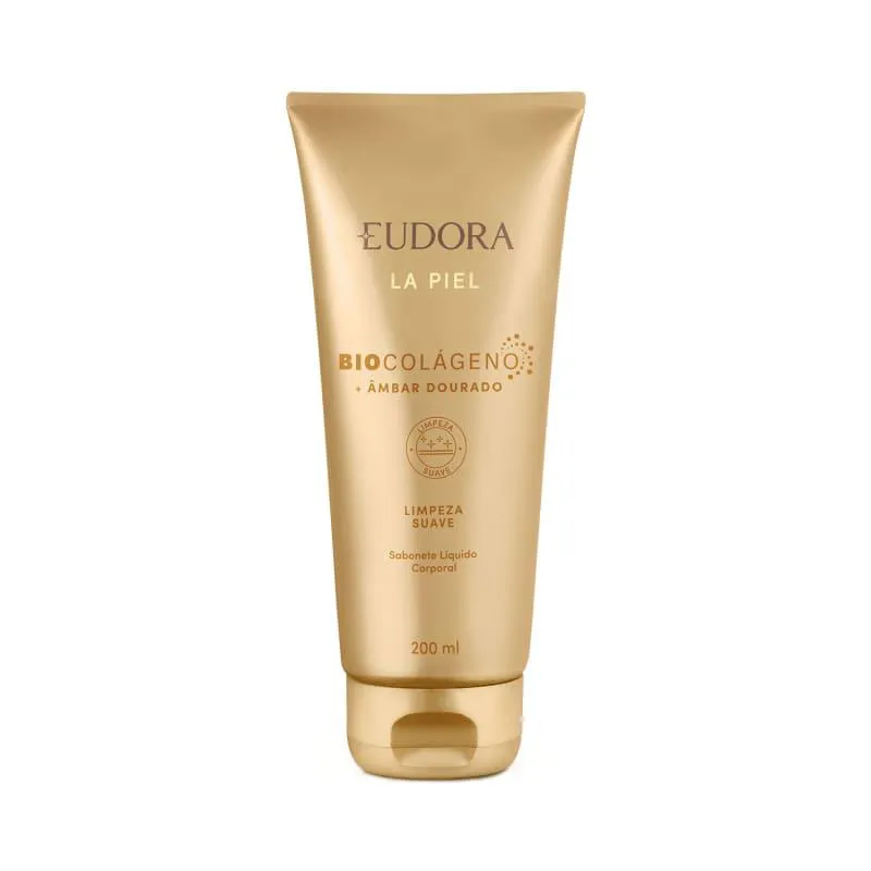 LA PIEL AMBAR DOURADO SABONETE LIQUIDO CORPORAL 200ML