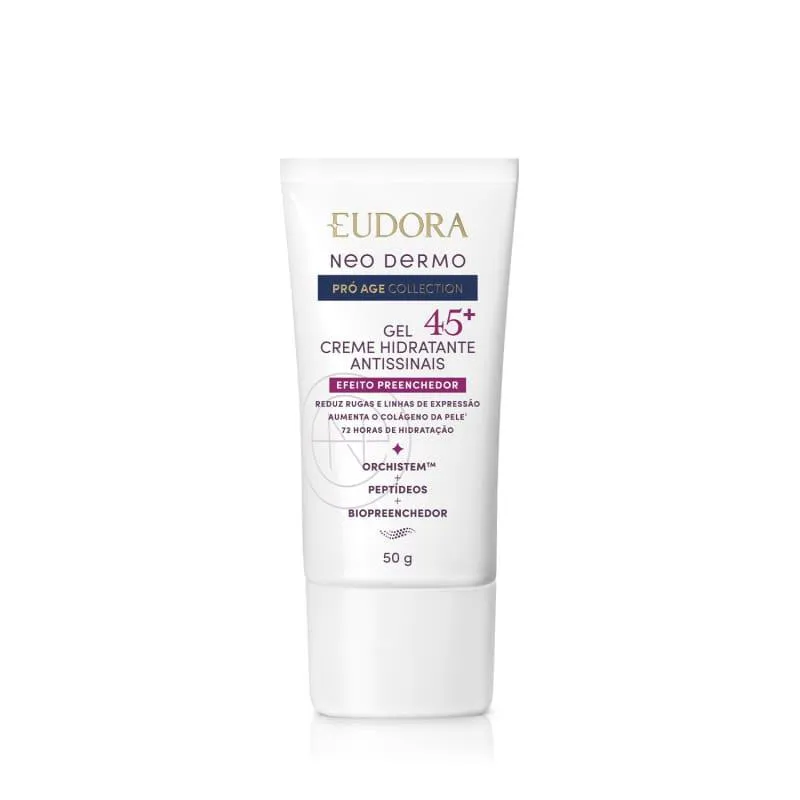 EUDORA NEO DERMO GEL HIDRATANTE ANTISSINAIS 45+ FACIAL 50G