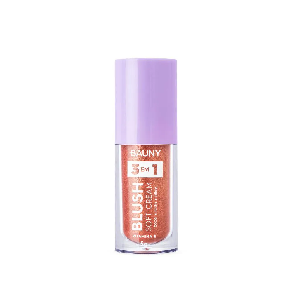 BAUNY SOFT CREAM - BLUSH LíQUIDO SOFT 3 EM 1 5G Baunybossy