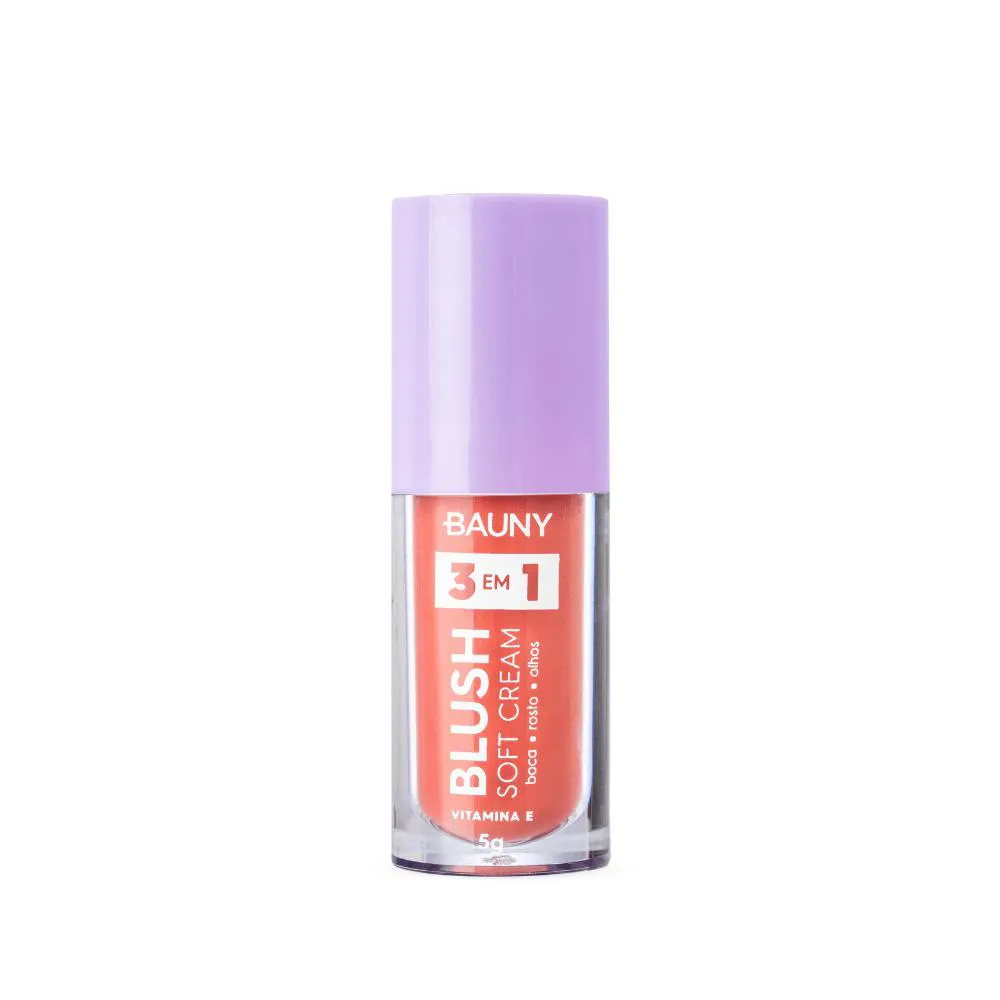 BAUNY SOFT CREAM - BLUSH LíQUIDO SOFT 3 EM 1 5G Baunywishes