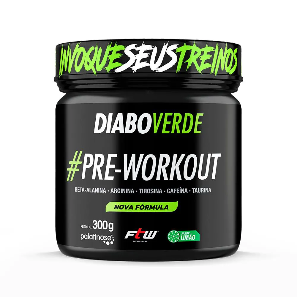 DIABO VERDE #PRE-WORKOUT 300G - LIMÃO