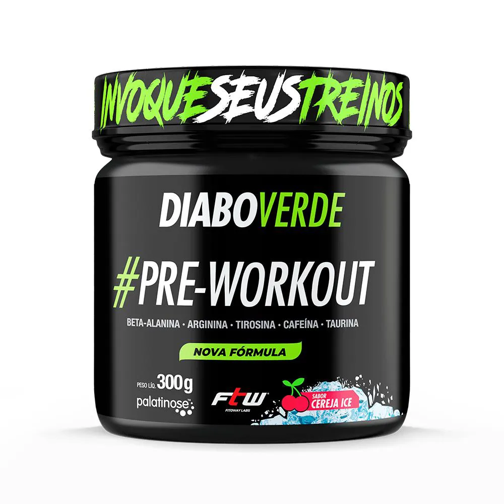 DIABO VERDE #PRE-WORKOUT 300G - CEREJA ICE