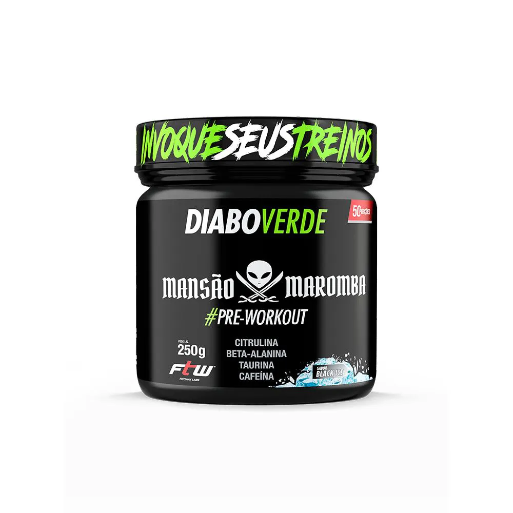 DIABO VERDE #PRE-WORKOUT 250G MANSÃO MAROMBA - BLACK ICE