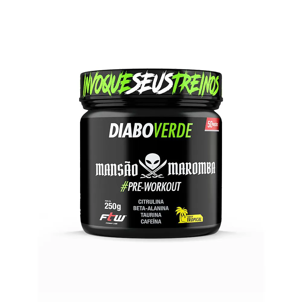 DIABO VERDE #PRE-WORKOUT 250G MANSÃO MAROMBA - TROPICAL