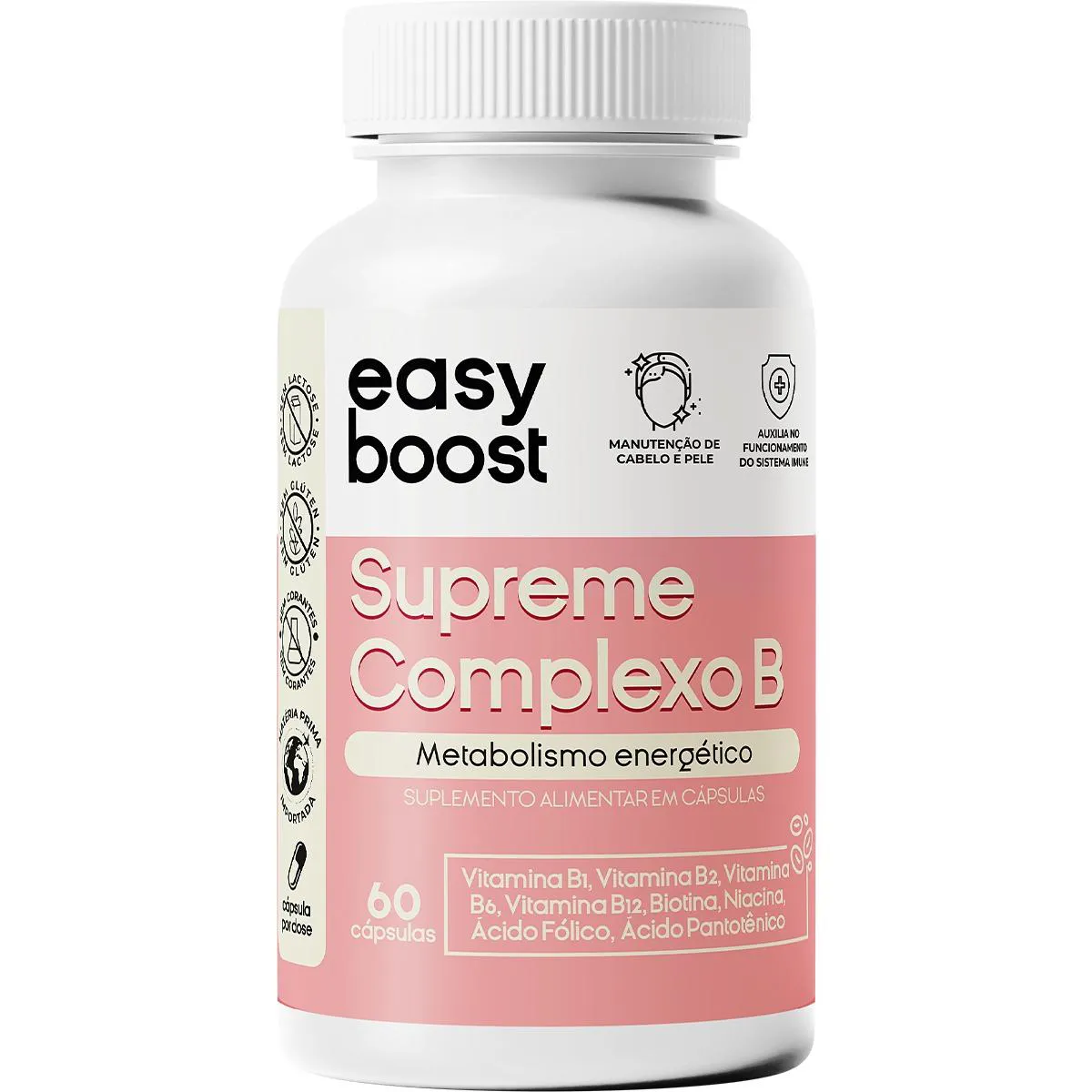 VITAMINAS COMPLEXO B EASY BOOST CONCENTRADO SUPREME 60 CAPS