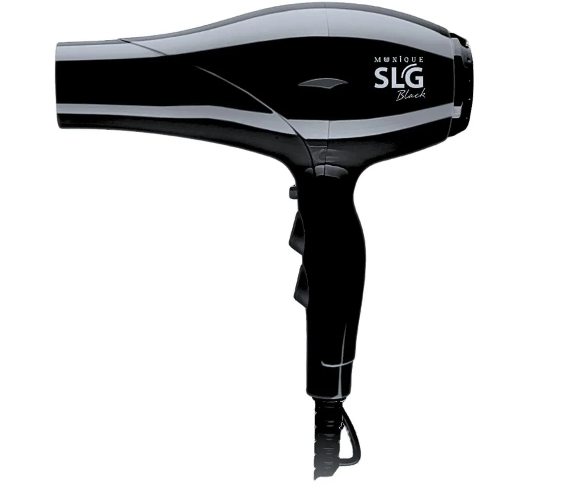 SECADOR DE CABELO SOLING MUNIQUE SLG 2000W PRETO 220V