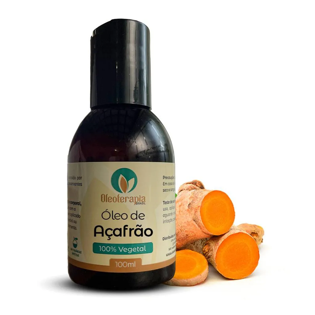 ÓLEO DE AçAFRãO  PURO - 100% NATURAL USO CAPILAR E CORPORAL 100ml