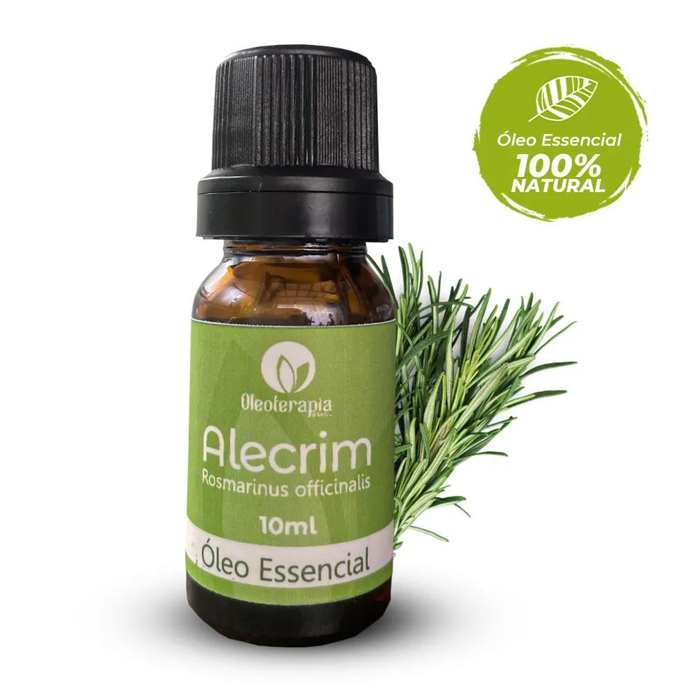 ÓLEO ESSENCIAL DE ALECRIM 100% PURO E NATURAL