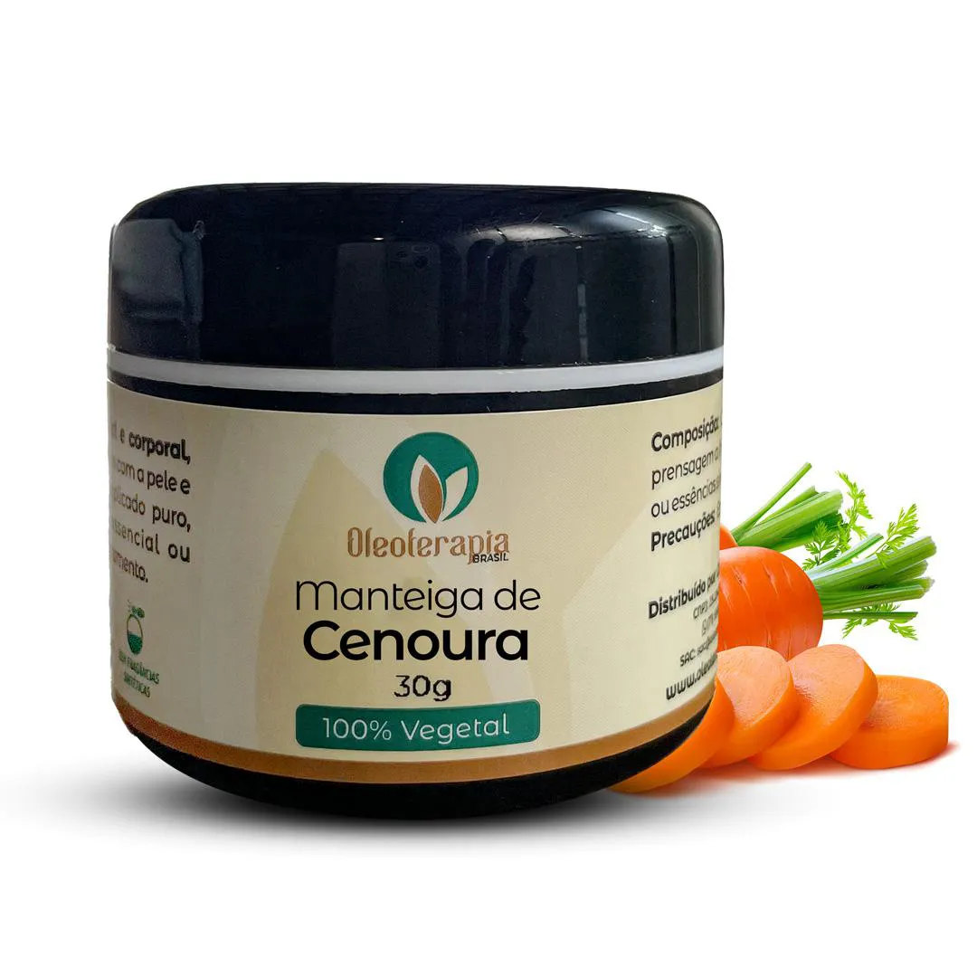 MANTEIGA DE CENOURA - PURA E 100% NATURAL USO CAPILAR E CORPORAL-30G